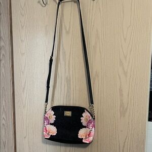 Calvin Klein Black Floral Crossbody Bag